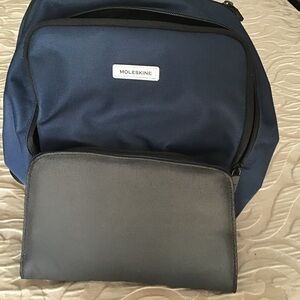 Moleskine Navy Messenger/Backpack Bag